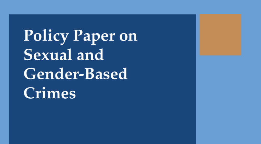 ICC Office of the Prosecutor, Policy Paper on Gender-Based Crimes